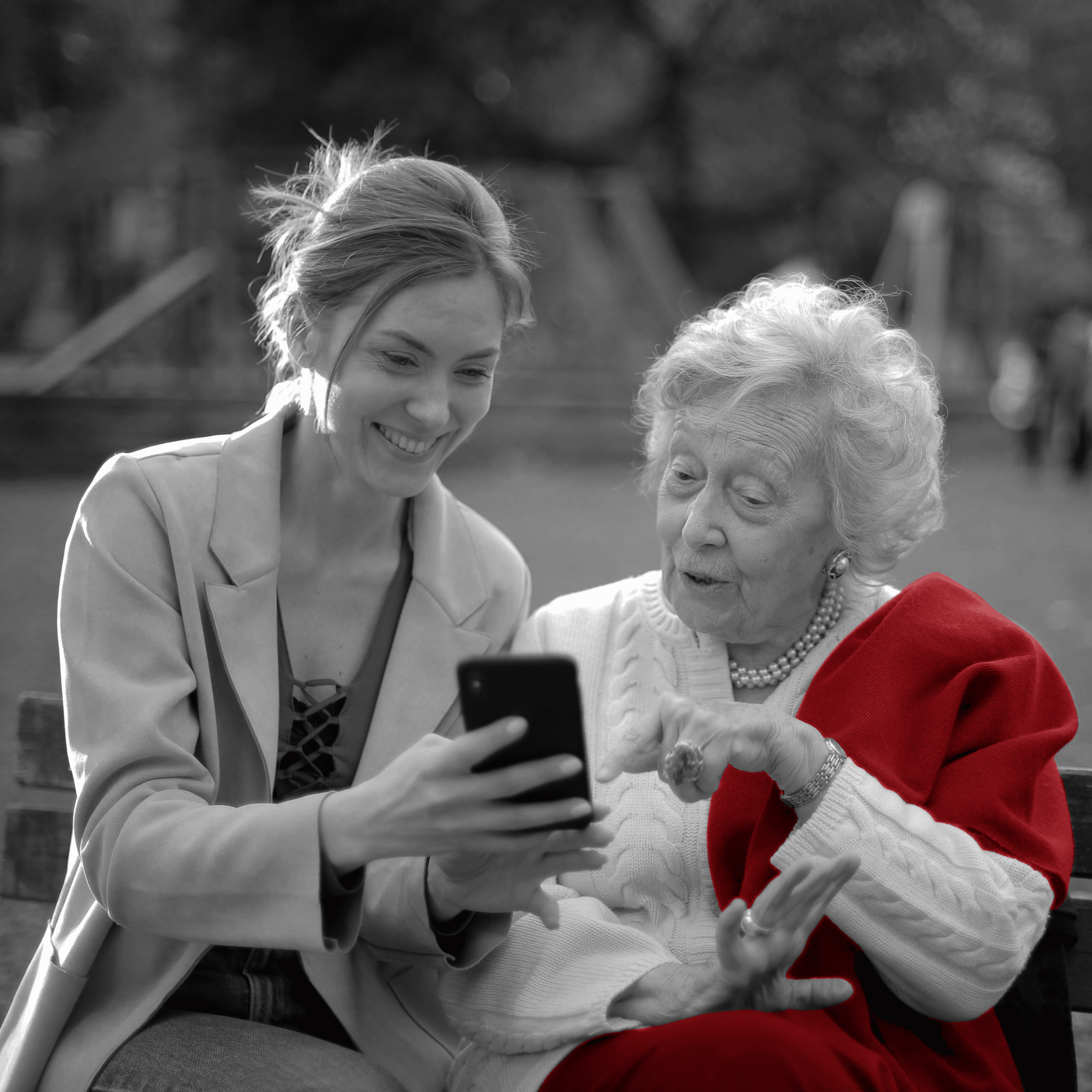 Caregiver on the phone